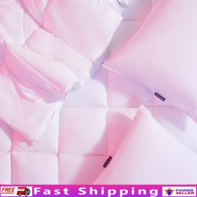 Antimicrobial Feather Pillow Cozy Sleep Support Fluffy Comfort Luxury Rest New-image