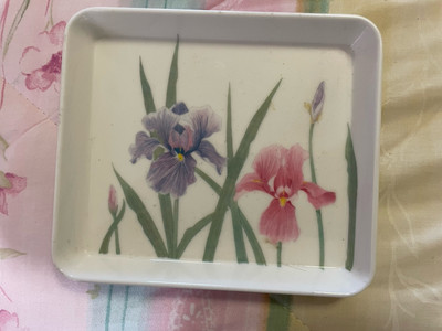Design Imports Tray 6”x 5” Melamine Floral Italy-image