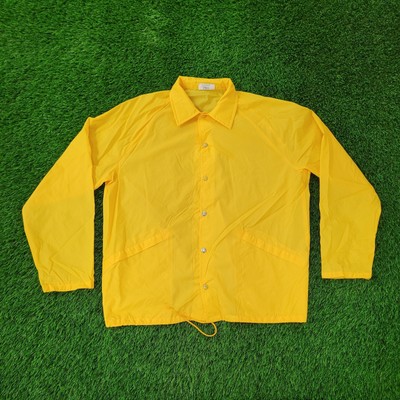 Vintage King-Louie Coach Windbreaker Jacket XL 26x29 Yellow-image