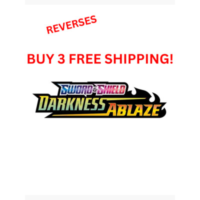 DARKNESS ABLAZE Pokémon 1 - 189 PICK YOUR OWN REVERSE HOLOS 3+ FREE SHIP LP/NM-image