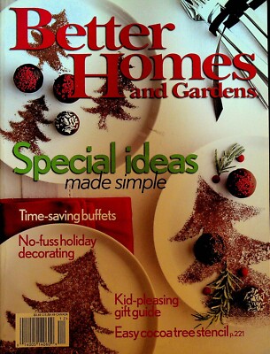 Better Homes & Gardens Magazine December 2005 Holiday Ideas-image