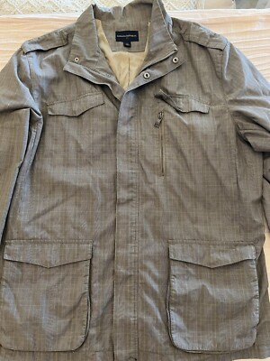 Vintage Banana Republic Fall Mens XXL Military Field Jacket Coat Checkered-image