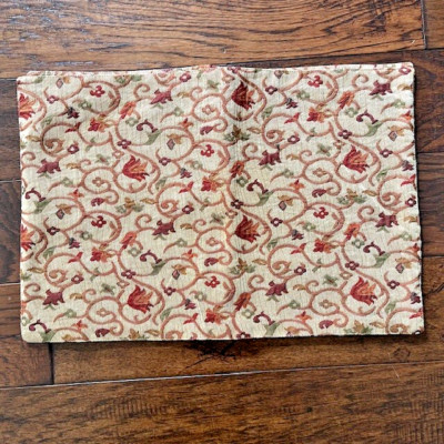 Vintage Pier 1 Autumn Scroll Place Mats Dining Cotton Cottagecore Set of 5-image