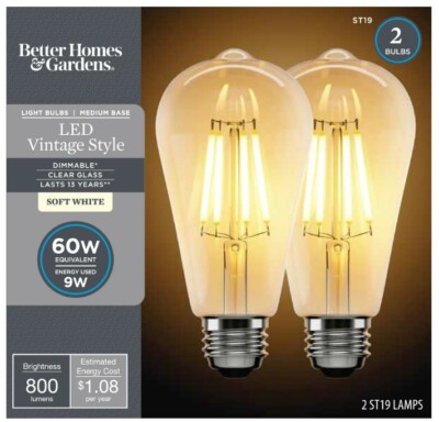 Better Homes & Gardens LED Vintage Style Light Bulb (Dimmable)-image