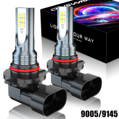 2x 9145 9140 LED Fog Light Bulbs For Jeep Compass 2007 2008 2009-image