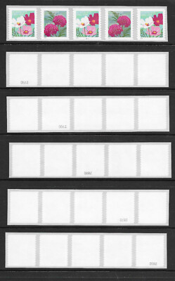 Scott #5665a (5c) Butterfly Grdn Complete Back Number Set (6) PNC5, Plate B1111-image