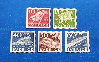 Sweden Stamps, Scott 946-950 Complete Set MNH-image