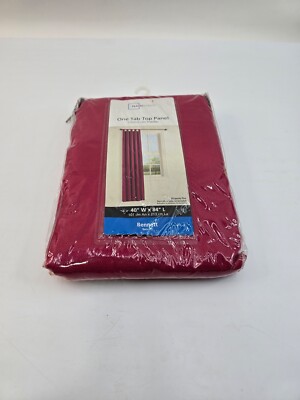 MAINSTAYS ONE TAB TOP PANEL, 40X84IN BENNETT STYLE, FIRE MAGENTA COLOR-image