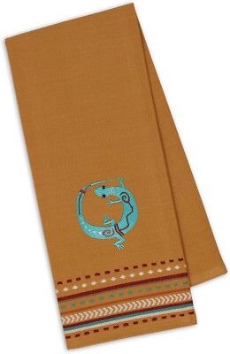 Design Imports Lizard Embroidered Dishtowel-image