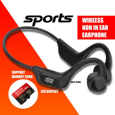 Bone Conduction Open-Ear Bluetooth Sport Headphones, Premium Wireless Over-Ear..-image