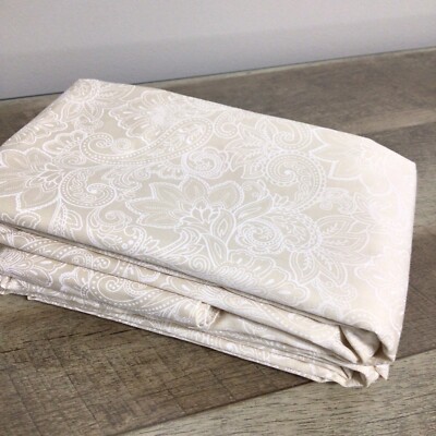 Better Homes & Gardens Beige Paisley Pair of King Pillowcases Cotton-image
