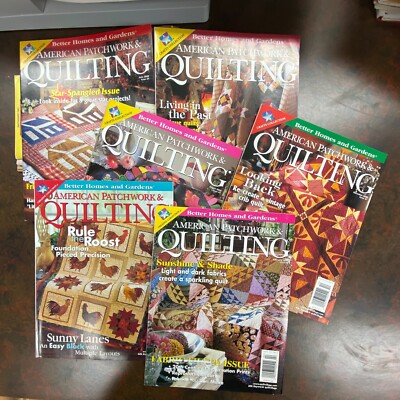 Better Homes & Gardens American Patchwork & Quilting Magazines Lot of 7-image