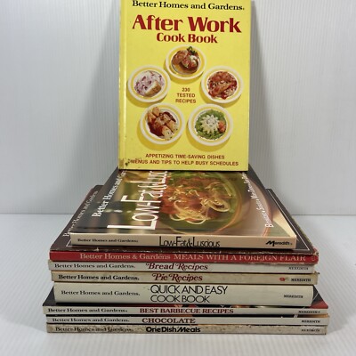 Better Homes and Gardens Vintage Cookbook Lot 10 from 1960s 70s 80s 90s-image