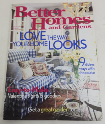 Better Homes and Gardens Magazine February 2003 Love the way your home looks-image