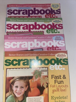 Better Homes & Gardens Creative Collection Scrapbooks etc. 4 Magazine Lot-image