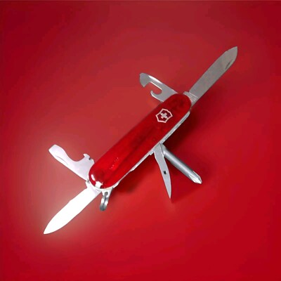 Discontinued And Rare Find SAK Tinker Multi-Tool Translucent Ruby 🍒-image