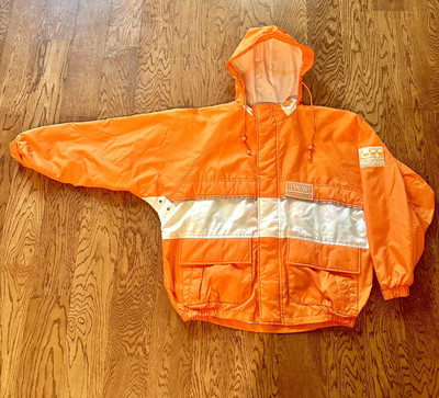 Tennessee Volunteers Rain Jacket Wind Breaker 90s Y2K Vintage VOLS Football XL-image