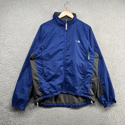 Vintage The North Face Rain Jacket Mens Medium Blue Windbreaker Lined Hiking-image