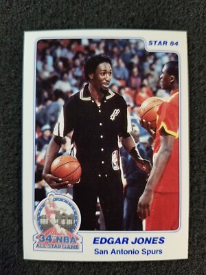 1984 Star slam dunk EDGAR JONES card # 6   [C3]-image