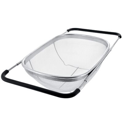 Premium Quality Over The Sink Stainless Steel Oval Colander with Fine Mesh 6 ...-image