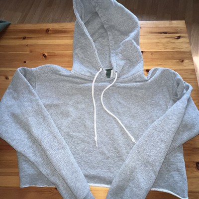 Wild Fable Sweater Womens Small Gray Cropped Sweatshirt Hoodie Cozy Comfort-image