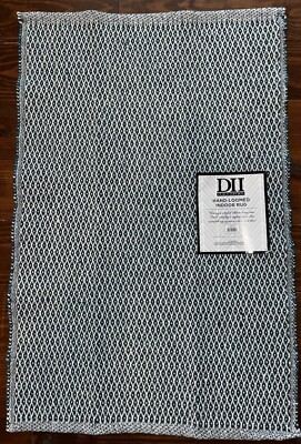 Design Imports Hand-Loomed Indoor Rug Reversible Blue & White New 2’ X 3’ (A3)-image