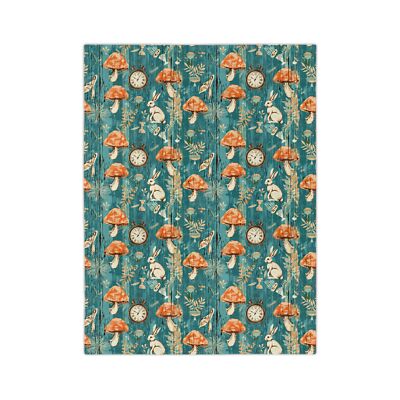 Cozy Alice Down the Rabbit Hole  Blanket Velveteen Microfiber Blanket-image
