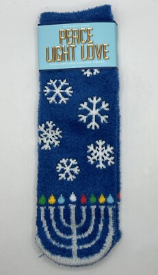 Bath & Body Works Happy Hanukkah Shea-Infused Lounge Cozy Sock-image