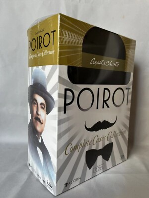 Agatha Christie's Poirot: Complete Cases Collection (DVD, 2014, 33-Disc Set) NEW-image