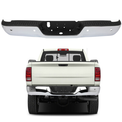 NEW Complete Steel Chrome Rear Step Bumper Assembly for 2009-2018 Dodge RAM 1500-image