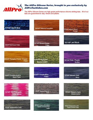 Silicone Tabs Skirts, Jig Skirts, Lure Skirts 25 or 100ct FREE SHIP OVER $26.00-image