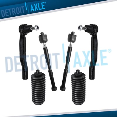 Front Inner and Outer Tie Rod End Links Boots Kit for 2011 - 2020 Toyota Sienna-image