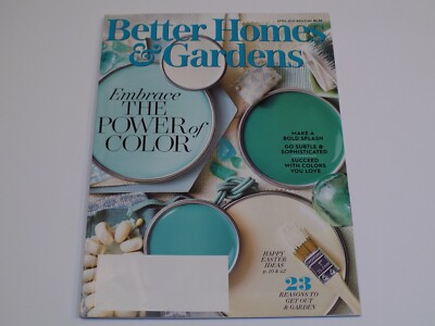 Better Homes Gardens Magazine April 2021 Happy Easter Ideas Garden Power Color-image