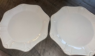 SET OF 2 PIER 1 NATALIA DINNER PLATES 11 1/8
