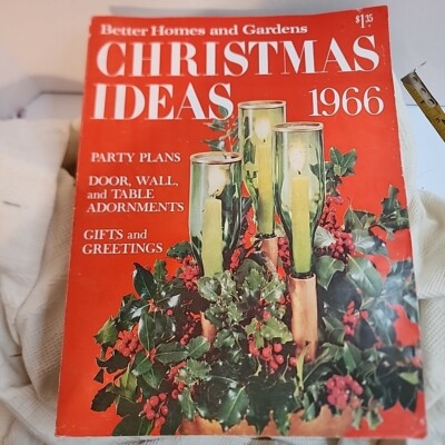VTG 1966 Better Homes & Gardens Christmas Ideas Mid Century Crafts And Patterns -image