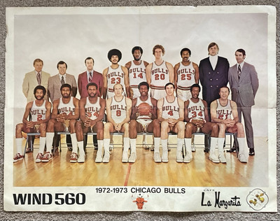 1972-73 Chicago Bulls Official Team Poster VINTAGE NBA 19 x 25 WIND 560-image