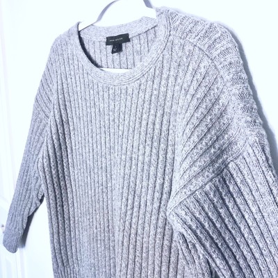 Ann Taylor Alpaca Wool Sweater Womens Sz S Grey Gray Soft Warm Thick Cozy-image