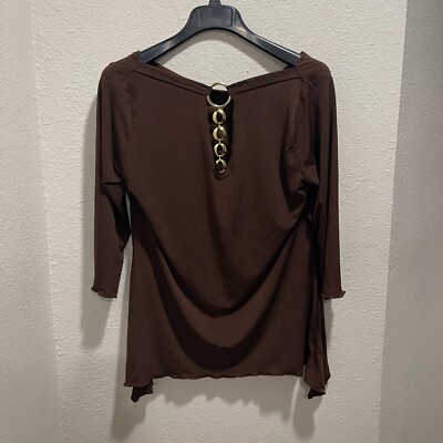 S&S cozy casual Women Brown Blouse -image