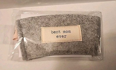 Demdaco Reusable Coffee Cozy & Gift Card Holder.  Best MOM EVER . New -image