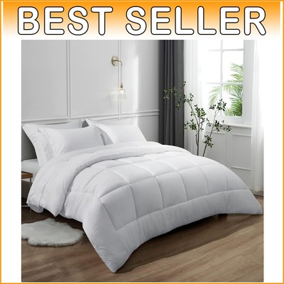 Chic and Cozy 7-Piece Queen Comforter Set - Allergy-Friendly Down Alternative-image