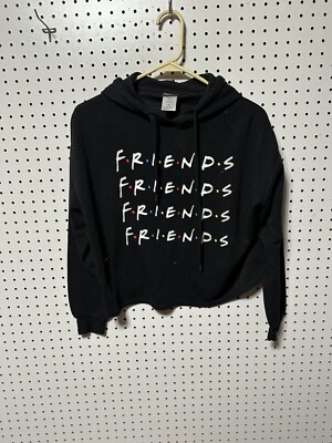 F•R•I•E•N•D•S black hooded sweatshirt super soft comfy women’s XS-image