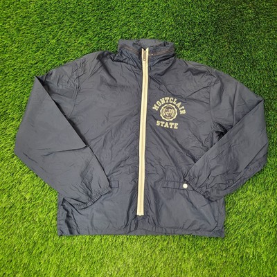 Vintage 50s Champion Montclair State College Jacket XL 25x26 Blue Windbreaker-image