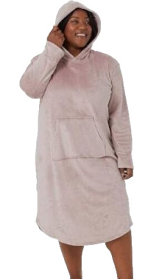 32 Degrees Heat Women's L/XL Hooded Lounger Lavender Purple Soft Comfy Sleep PJs-image