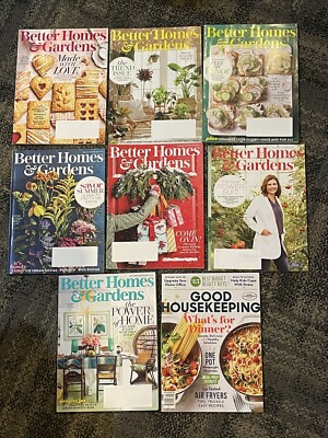 Lot Of 7 Better Homes & Gardens Magazines 2019-2020 & Good Housekeeping Sept 20-image