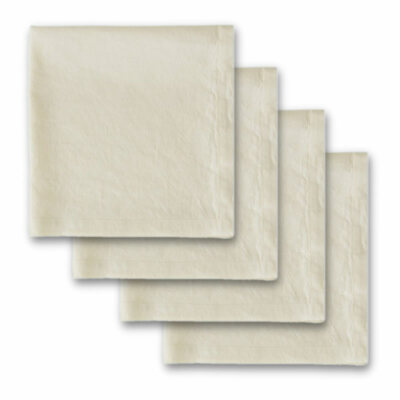 Design Imports Linen Napkins, Cream Sugar - Set of 4 (753080)-image