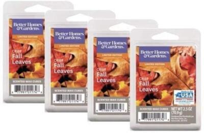 Better Homes Gardens Crisp Fall Leaves Scented Wax Melts 6 Cubes Orange Candle-image