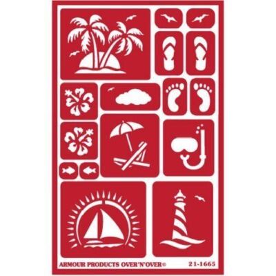 Armour Reusable Over n Over Glass Etching Stencil - ONO Paradise-image