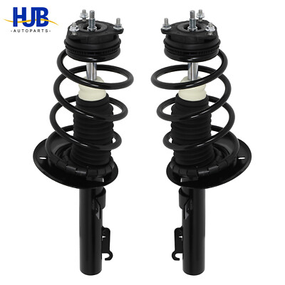Set (2) For 2008-2011 Ford Focus Front Complete Shocks Struts w/ Spring Assembly-image