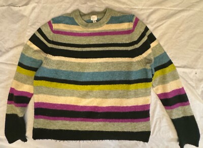 A New Day Striped Soft And Cozy Sweater. Size Medium -image
