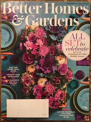 Better Homes and Gardens Magazine November 2021 All Set to Celebrate!-image